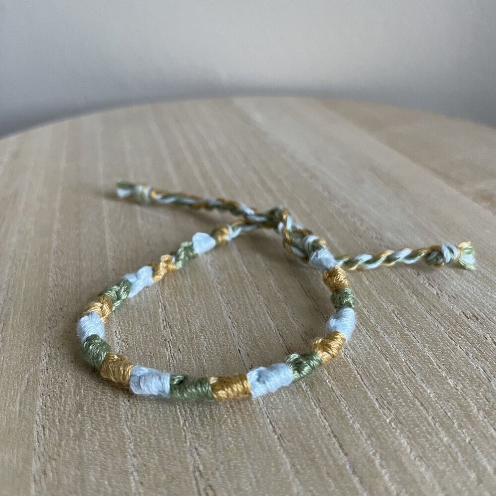 Irie Bracelet, anklet, trendy, comfortable, tie, embroidery thread, woven, gift,